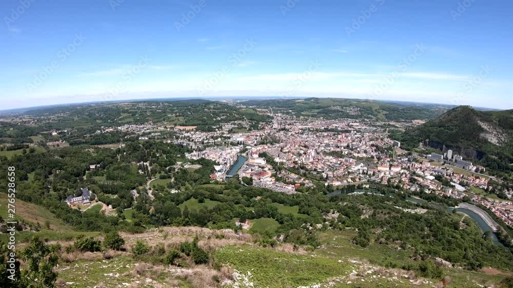 Panorama of the city of Lourdes , famous for his pilgrimage Panorama of the city of Lourdes , famous for his pilgrimage