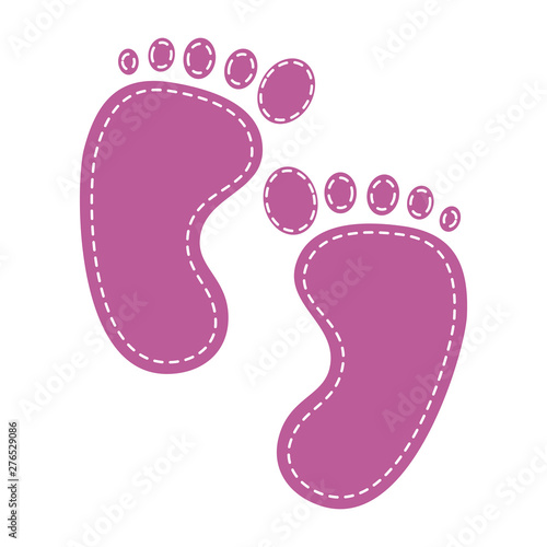 baby foot prints decorative icons