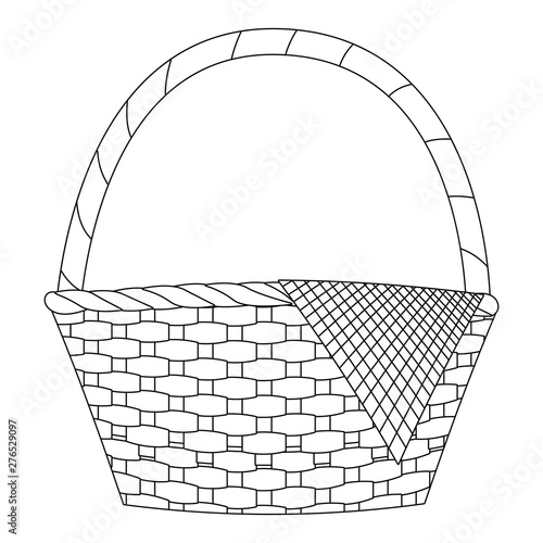 Isolated picnic basket design vector illustrator