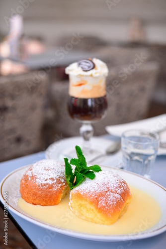 Photography Close up of delicious desert; Cafe Landtmann;Vienna;Austria