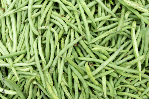Baguio native green beans closeup in the Philippine market