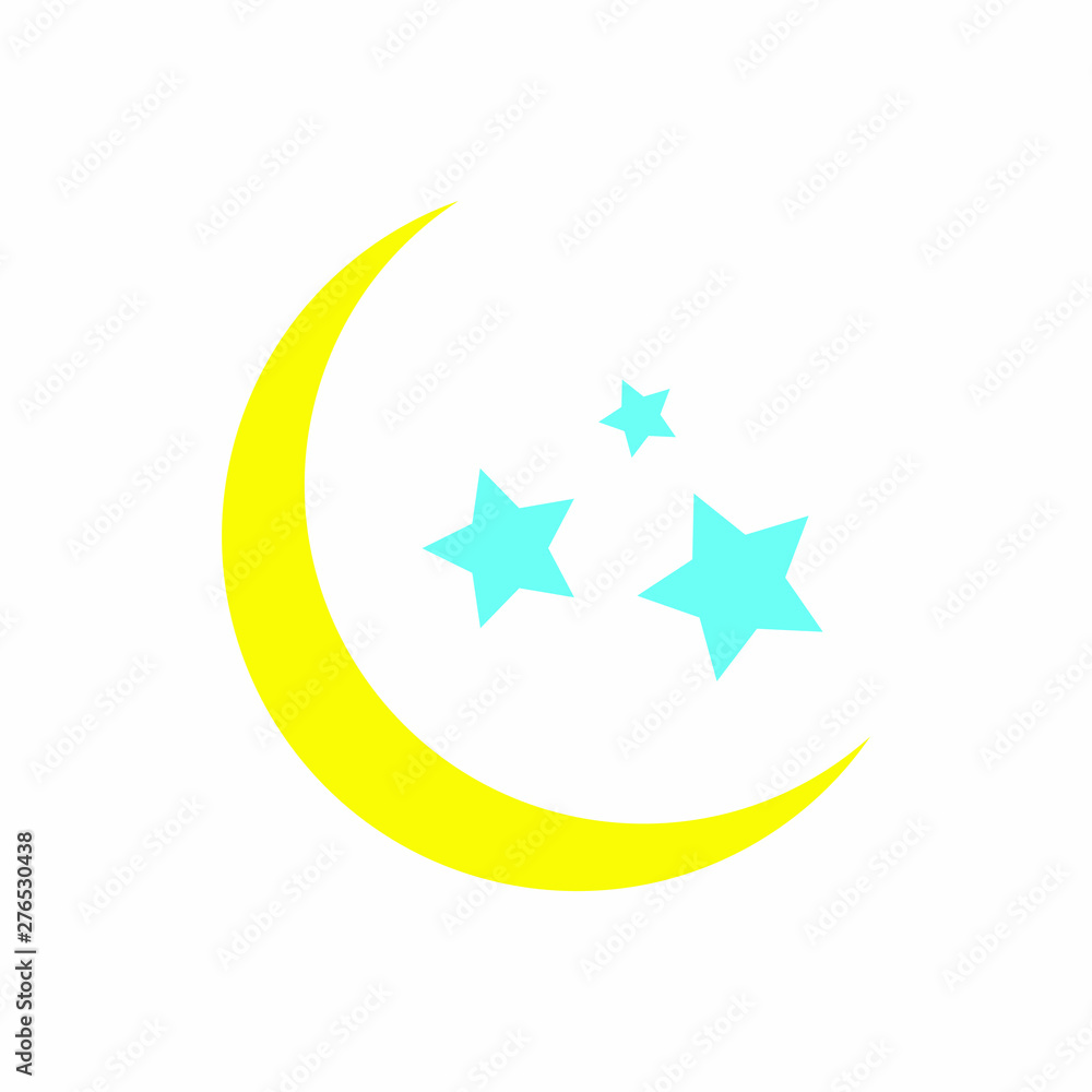 Sleep sign icon. Moon with stars illustration. night Sleep - Sleeping icon. Vector. Eps10 Sleep sign icon. Moon with stars illustration. night Sleep - Sleeping icon. Vector. Eps10