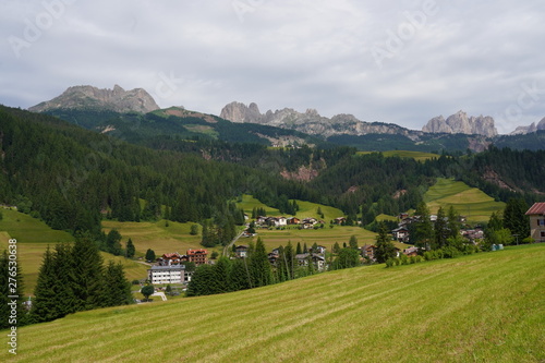 Wallpaper Mural Soraga, little village in Val di Fassa, Trentino, italian Dolomites, Italy. View of Catinaccio range Torontodigital.ca