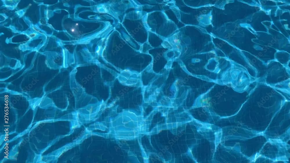 ripples on the surface of the transparent blue water in a pool close-up ripples on the surface of the transparent blue water in a pool close-up