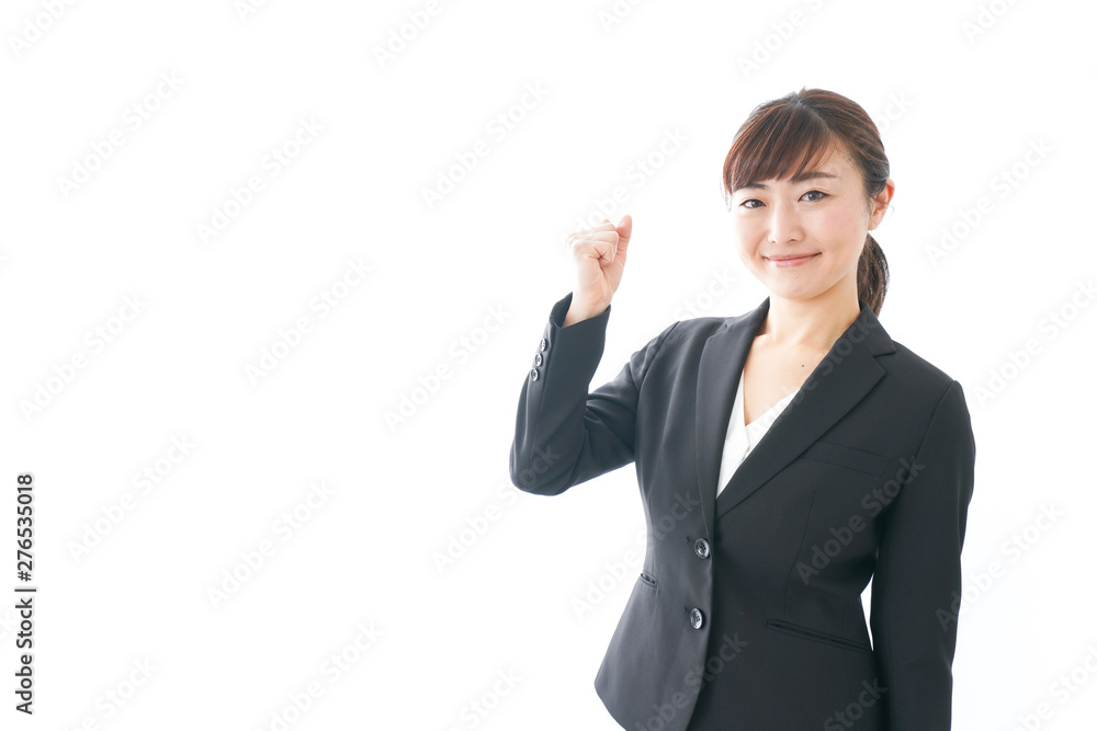笑顔の若いビジネスウーマン 笑顔の若いビジネスウーマン