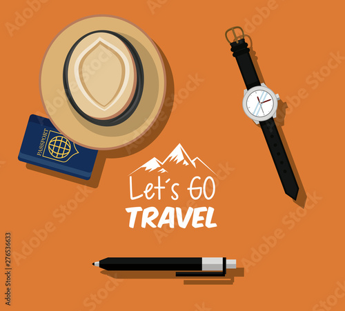 travel journey and tourism icon