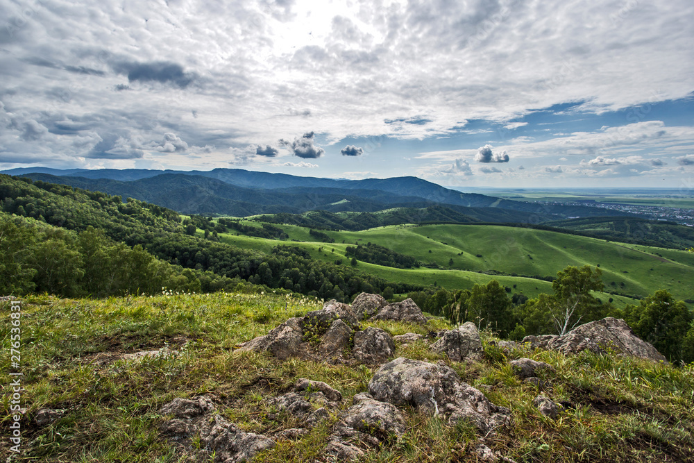 Naklejka premium the view of the mountains in the Altai