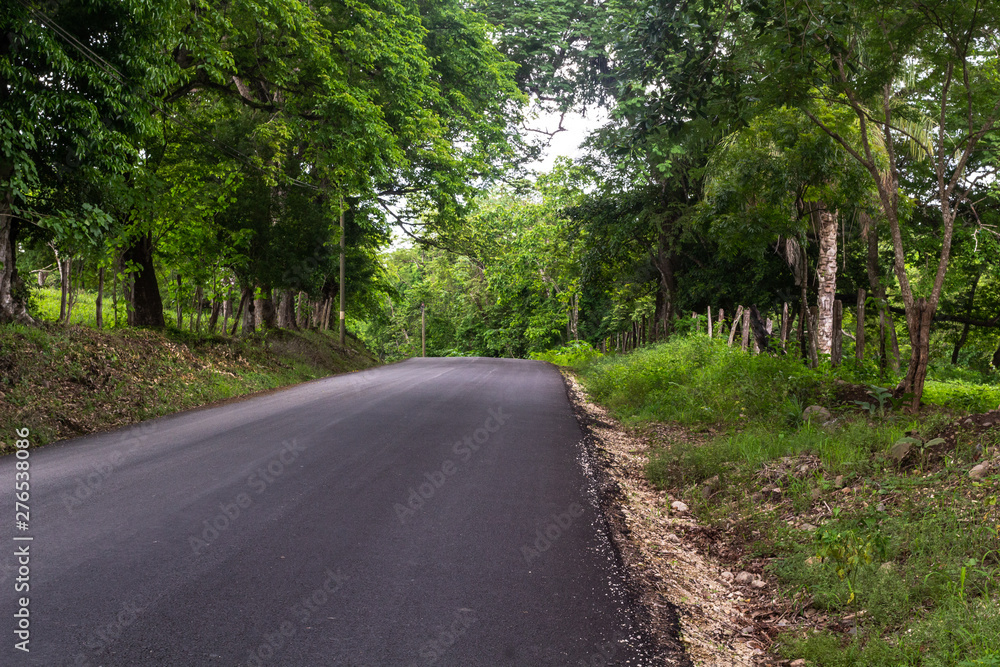 Fototapeta premium Road, Guanacaste, Costa Rica.