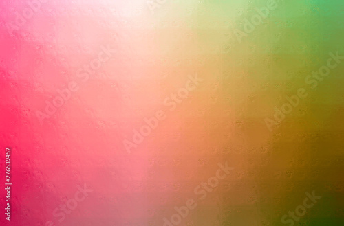 Abstract illustration of green, orange, pink, red Glass Blocks background