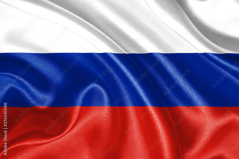 Russia waving flag. Cloth Material Fabric illustration Russia waving flag. Cloth Material Fabric illustration