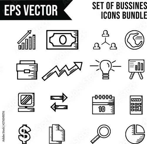 Set Of Bussines Icons Bundle