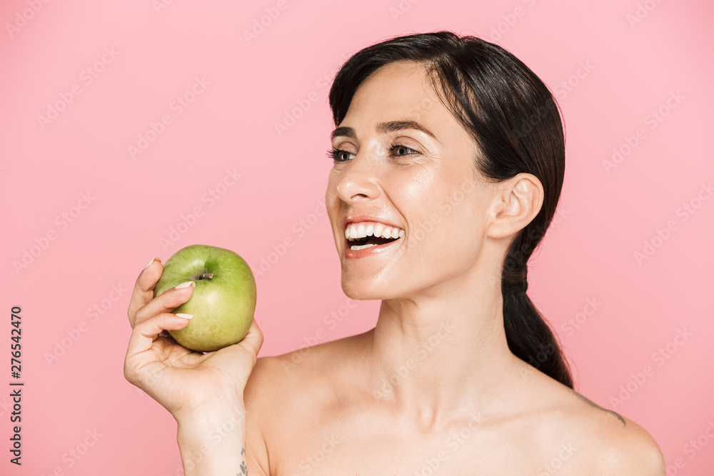 Beauty portrait of an attractive young topless woman Beauty portrait of an attractive young topless woman
