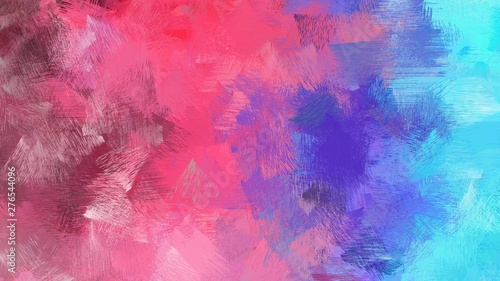 dirty brushed grunge background with mulberry   pale violet red and corn flower blue colors. use it as wallpaper or graphic element for poster  canvas or creative illustration