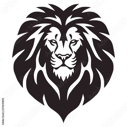 Lion Head Logo Vector Template Illustration Design