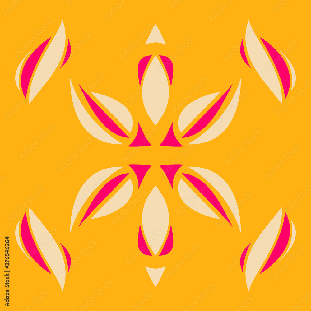 Abstract flower. Oriental pattern Abstract flower. Oriental pattern