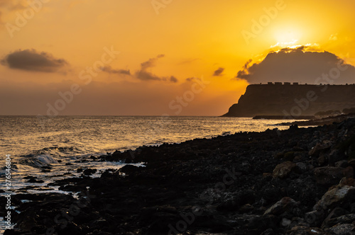 Sunrise at Sissi, Crete. Sunrise over the sea at Sissi