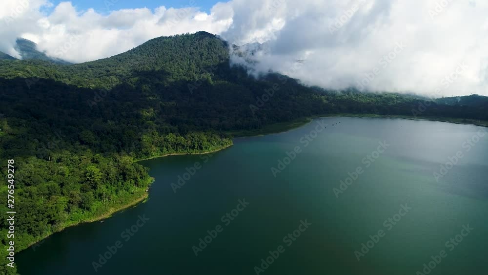 Aerial View above Danau Tamblingan Lake. Aerial View above Danau Tamblingan Lake.
