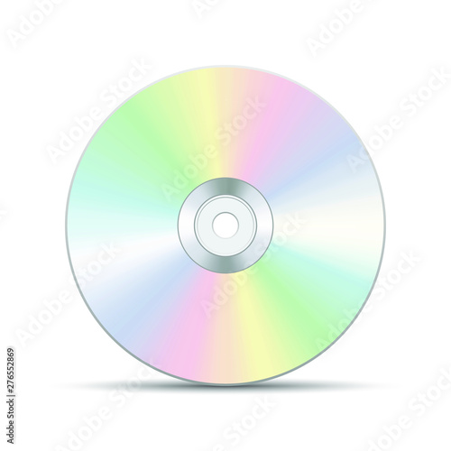 Cd and dvd vector design illustration isolated on white background