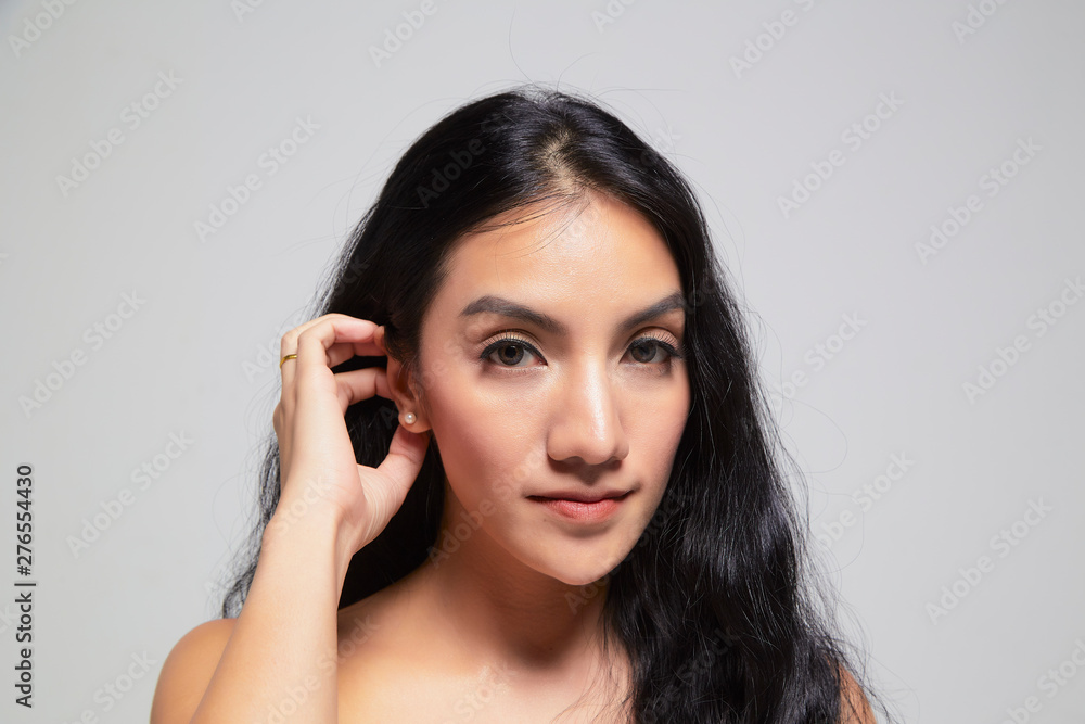 Beauty portrait of girl with perfect skin Beauty portrait of girl with perfect skin