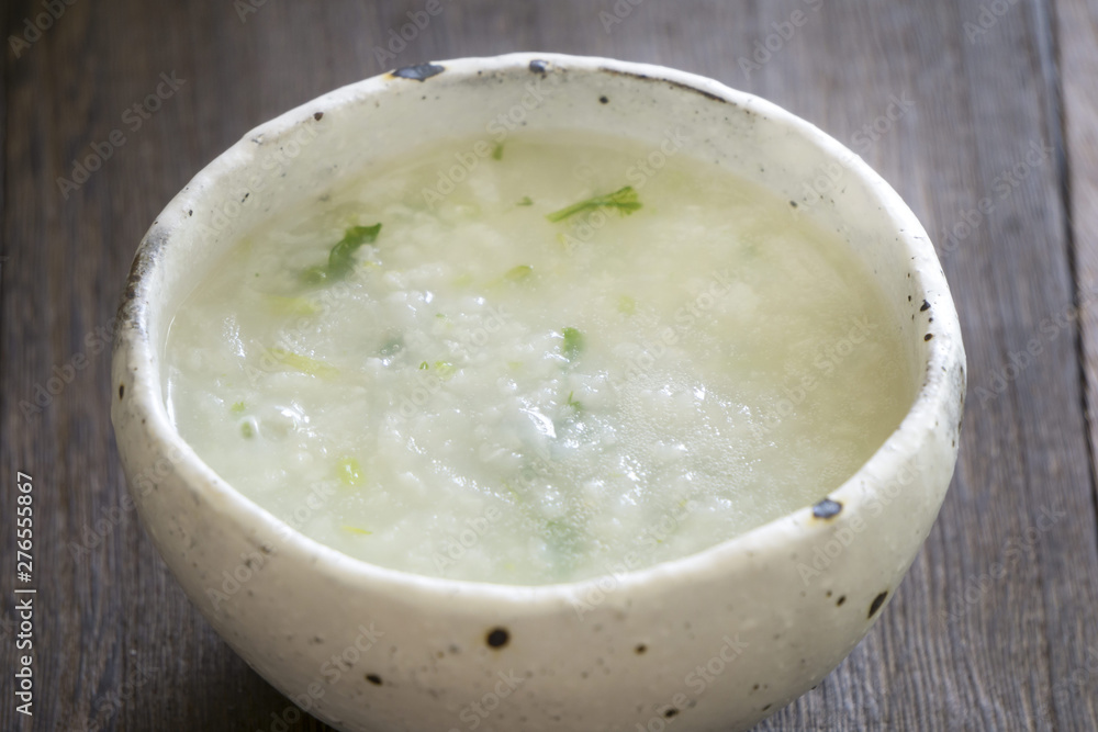 お粥　rice porridge(congee) 