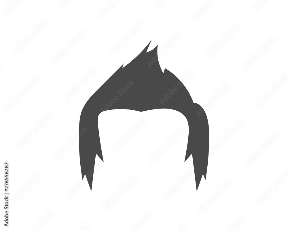 man hairstyle element icon vector illustration man hairstyle element icon vector illustration
