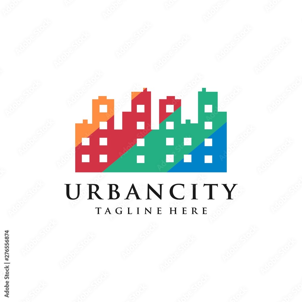 City Skyline for Real Estate Logo design Vector