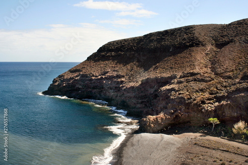 lonesome beach at the south of Lanzarote