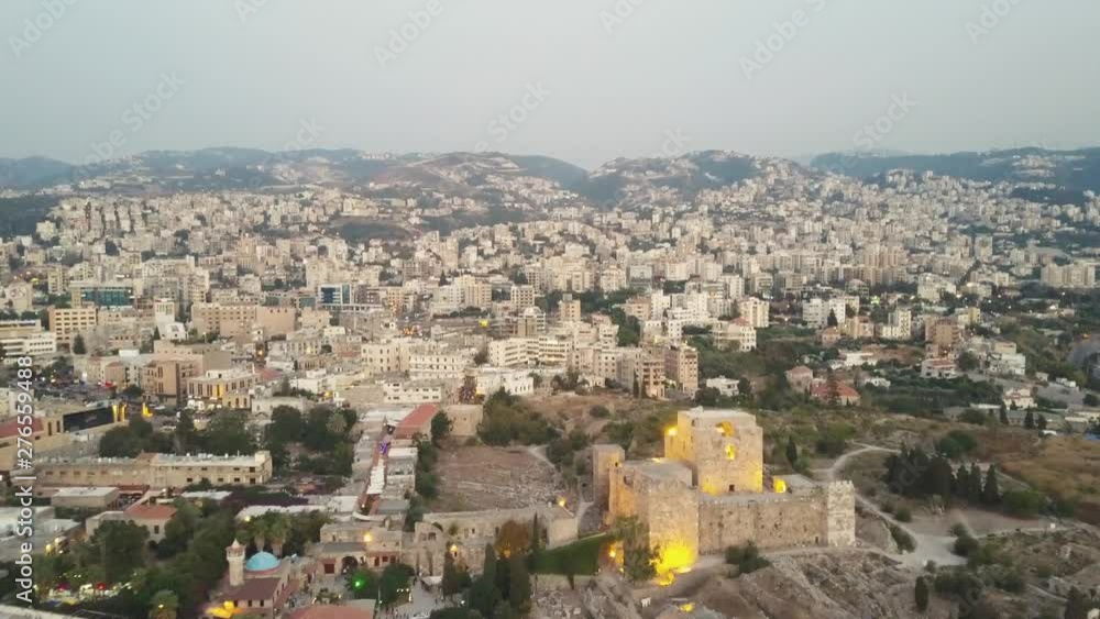 Aerial view of Byblos - Jbeil in Lebanon. Historical city in the mediterranean sea in the middle east. Aerial view of Byblos - Jbeil in Lebanon. Historical city in the mediterranean sea in the middle east.