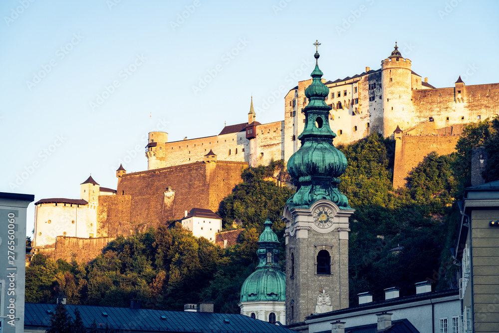 Hohensalzburg fortress, UNESCO heritage site. Salzburg, Austria