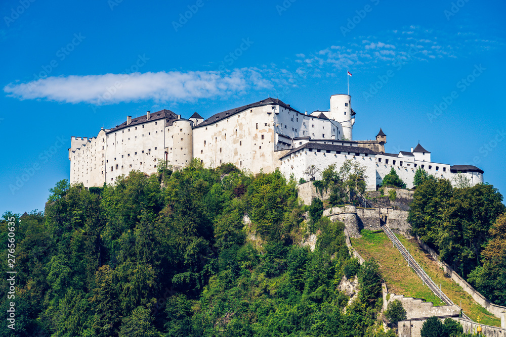 Hohensalzburg fortress, UNESCO heritage site. Salzburg, Austria