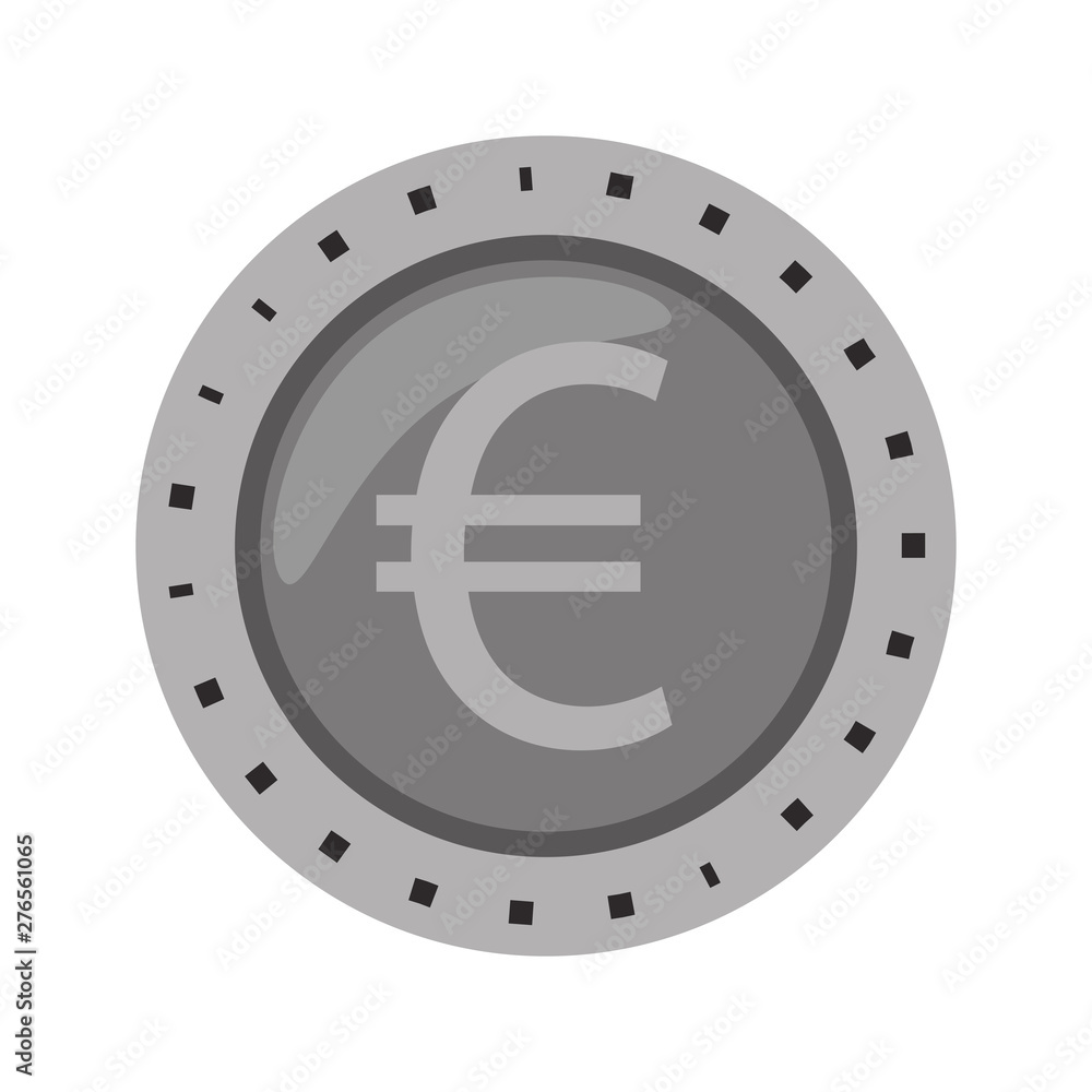 Euro coin money symbol isolated Euro coin money symbol isolated