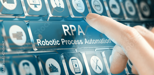 RPA, Robotic Process Automation Concept photo