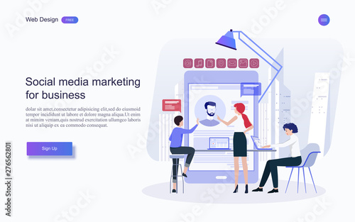 Business concepts for  teamwork. Vector illustration.