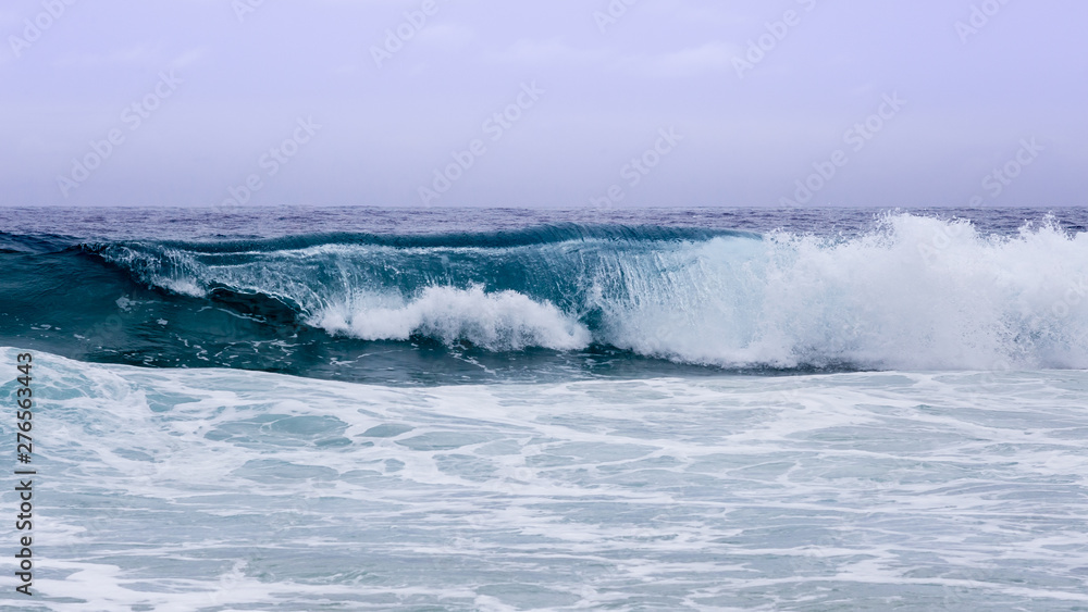 Blue wave water in the ocean Blue wave water in the ocean