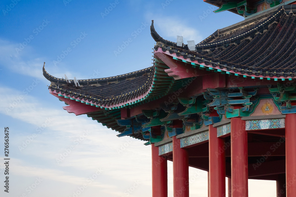 The corner of Chinese ancient attic The corner of Chinese ancient attic