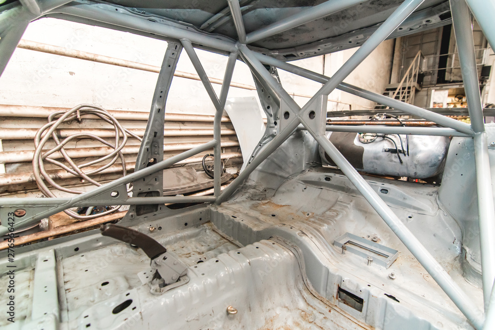 Vehicle Rigid Shell The photo of the racing car with rigid to frameworks with strengthened ...
