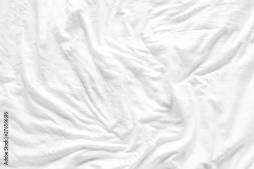 Close up of bedding sheets with copy space.