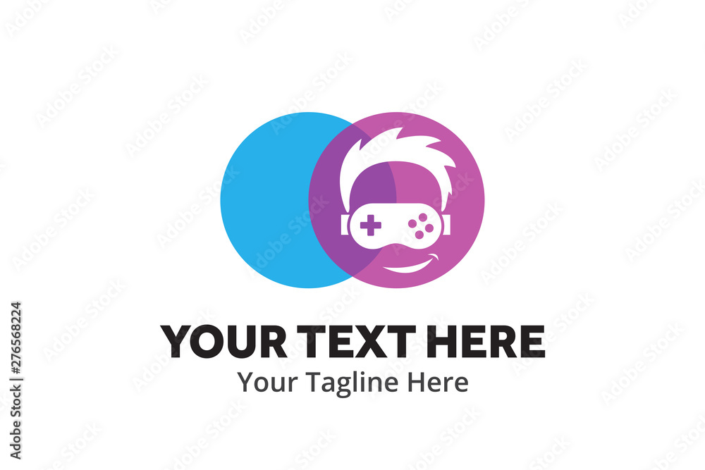 unique game simple logo creative design in flat style with color . gaming logo creative design for identity and community unique game simple logo creative design in flat style with color . gaming logo creative design for identity and community