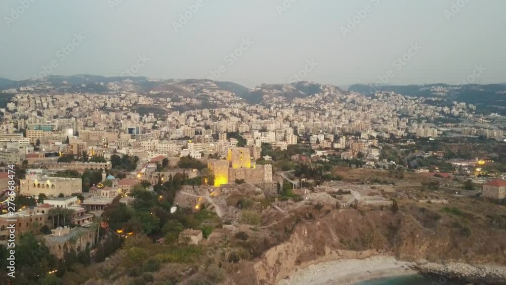 Aerial view of Byblos - Jbeil in Lebanon. Historical city in the mediterranean sea in the middle east. Aerial view of Byblos - Jbeil in Lebanon. Historical city in the mediterranean sea in the middle east.
