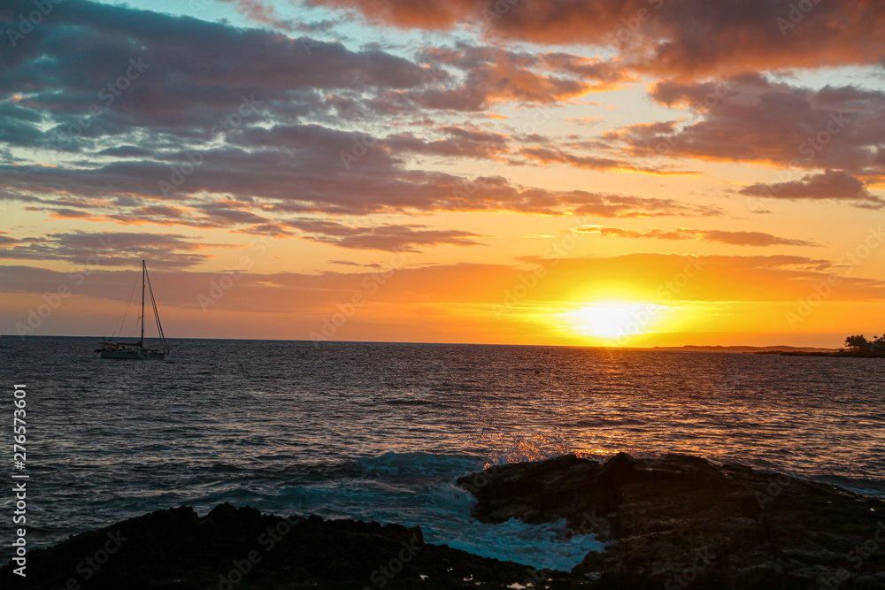 sunset over the sea sunset over the sea