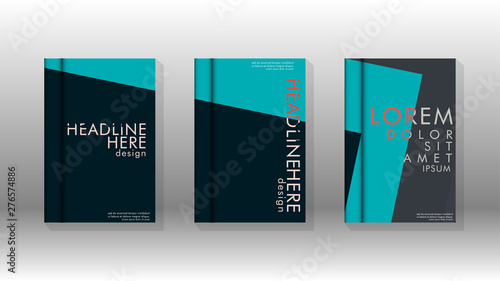 Background of abstract book cover layout. For brochures, magazines, vector templates, etc. Modern designs form geometric patterns in EPS 10