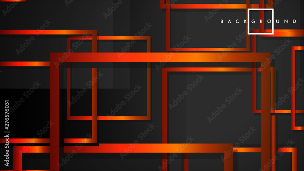Vector Modern Abstract Squares Backgrounds . with a black orange gradient. eps 10 template Vector Modern Abstract Squares Backgrounds . with a black orange gradient. eps 10 template