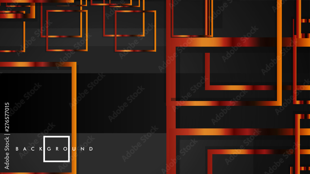 Vector Modern Abstract Squares Backgrounds . with a black and metal color gradient. eps 10 template