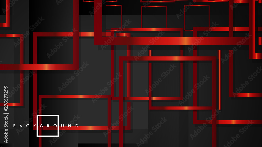 Vector Modern Abstract Squares Backgrounds . with a black and red metal color gradient. eps 10 template Vector Modern Abstract Squares Backgrounds . with a black and red metal color gradient. eps 10 template