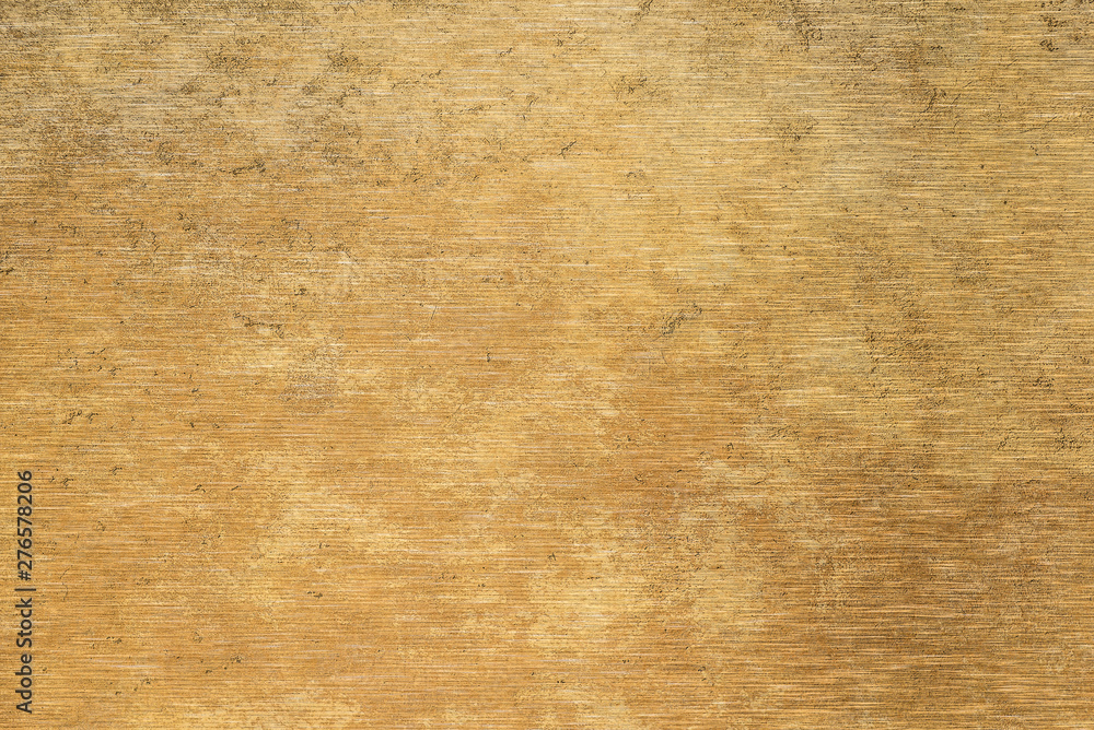 Fototapeta premium Brushed gold metal texture.