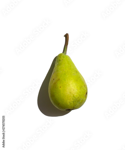 Pears pattern isolated on white background. Fresh fruit. Nature food.