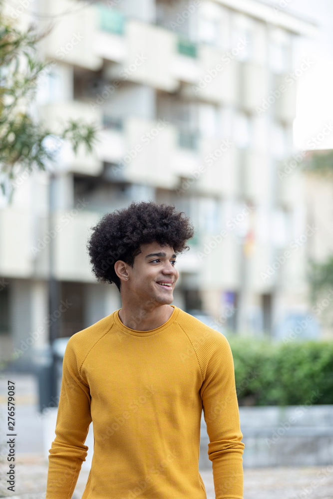 Handsome guy on the street Handsome guy on the street