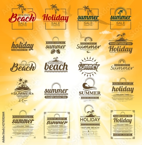 shiny holiday labels