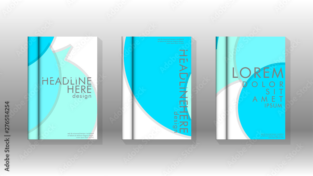 Abstract low circle shape background for corporate business annual report book cover brochure flyer poster. Eps10 vector template