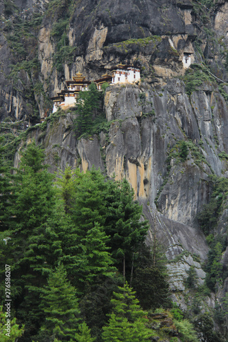 temples in the mountain in Bhutan, Lions Den & Tigers Den